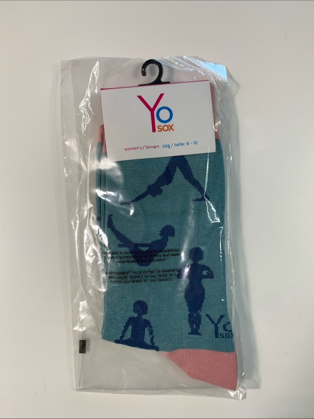 SO Teal Crew Socks with Navy Silhouettes and Pink Toe